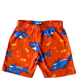Orange Blue Shark Coord Set with Shorts (Unisex)