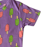 Purple Icecream Coord Set with Shorts (Unisex)