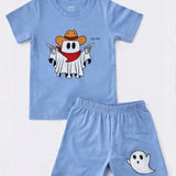 Blue Ghost Pew Shorts Set (Unisex)