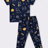 Navy Animals Pyjama Set (Unisex)