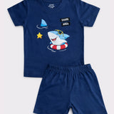 Denim Shark Shorts Set (Unisex)