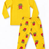 Yellow Fries Full Sleeve Pyjama Set (Unisex)