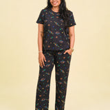 Women Black Multi Space