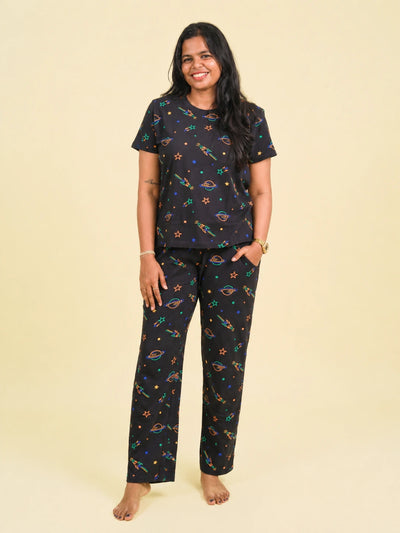 Women Black Multi Space