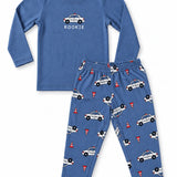 Denim Police Car Full Sleeve Pyjama Set (Unisex)