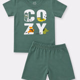 Green Cozy Shorts Set (Unisex)
