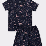 Navy Space Coord Set with Shorts (Unisex)